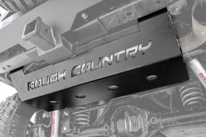 Jeep Wrangler Muffler Skid Plate - Rough Country - '07-'18 Jeep Wrangler Muffler Skid Plate - Rough Country - '07-'18